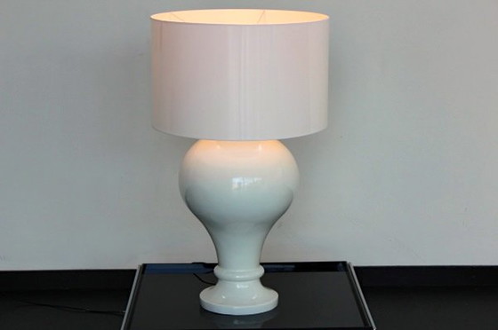 Image 1 of 2x Extra Grote Wit Vloerlamp