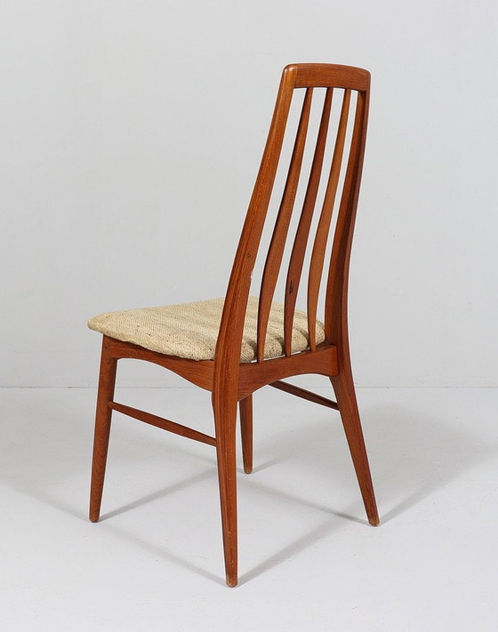 Image 1 of 4 sets teakhouten stoelen van Niels Koefoed voor Hornslet, model: Eva, Denemarken, jaren 1960