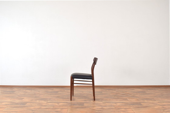 Image 1 of Mid Century Teakhouten Eetkamerstoelen Door Gustav Herkströter Voor Lübke, 1960S, Set Van 4