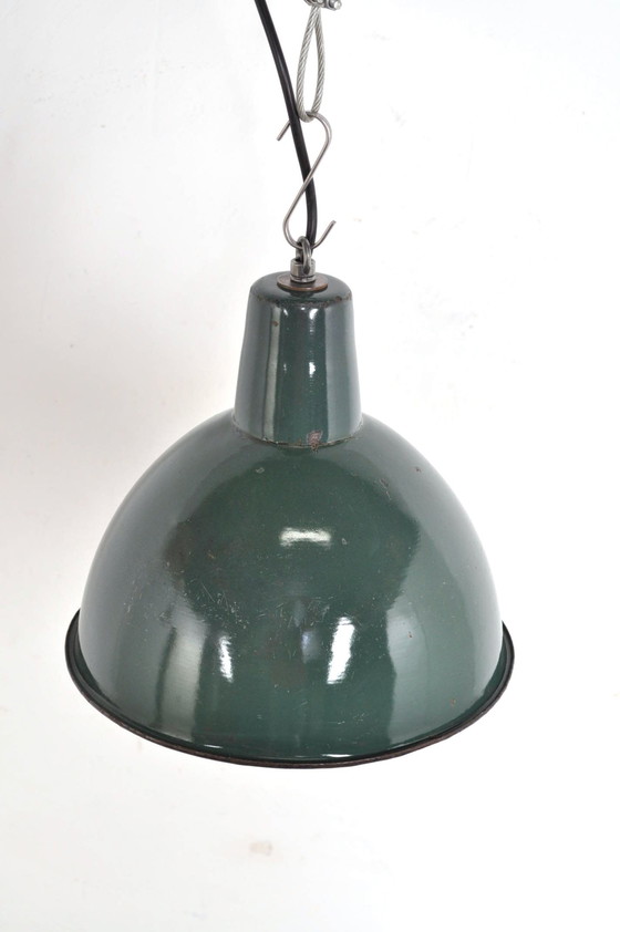 Image 1 of Vintage emaille lamp