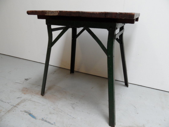 Image 1 of Industriele werktafel 1930's