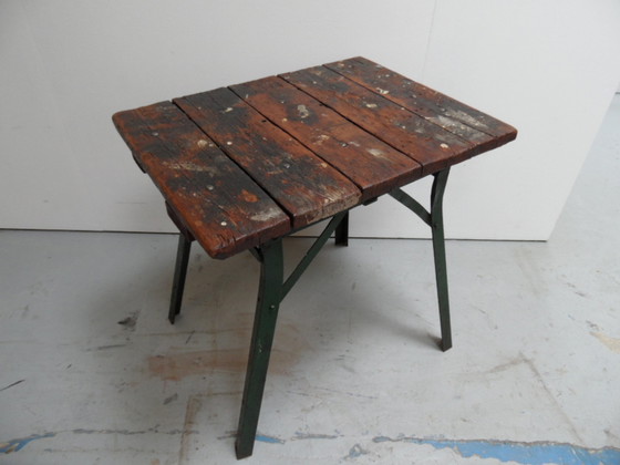 Image 1 of Industriele werktafel 1930's