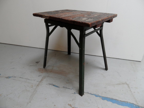 Image 1 of Industriele werktafel 1930's