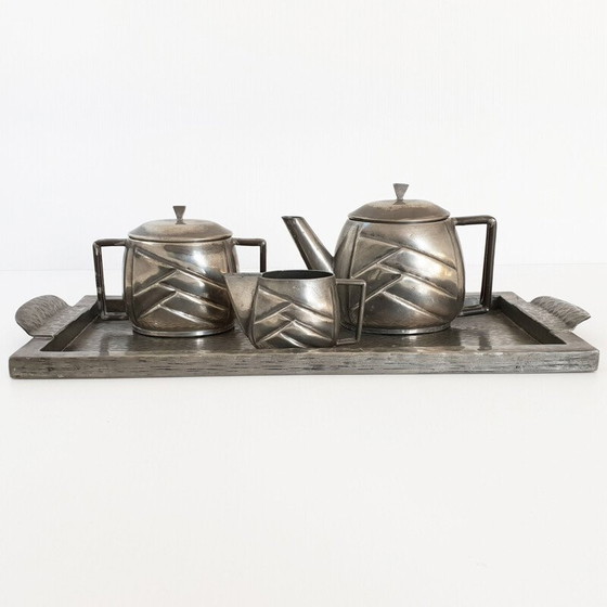 Image 1 of Vintage art deco koffieset van J. Cuvelier