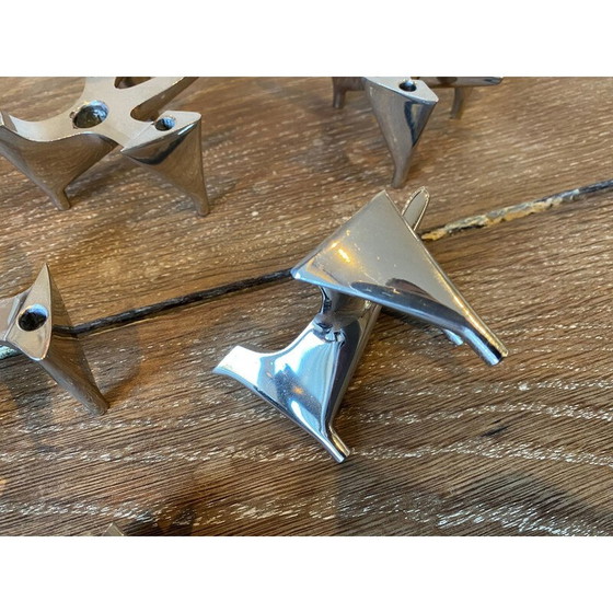 Image 1 of Set van 3 vintage Vogelflug model kandelaars voor Hammonia Motard Gmbh, Duitsland 1970