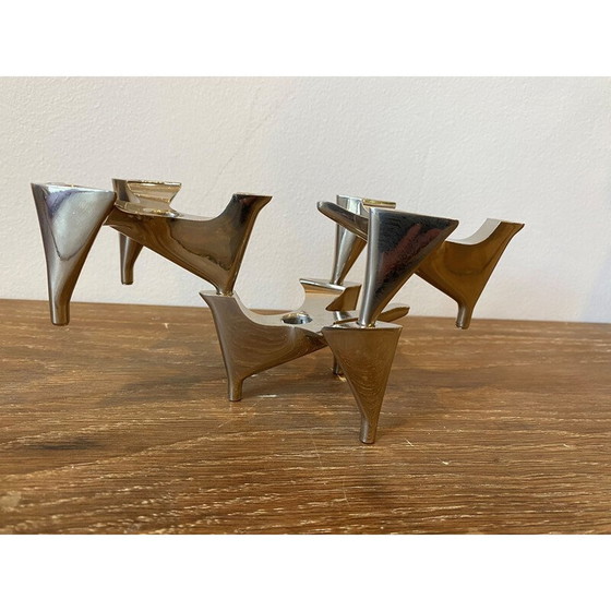 Image 1 of Set van 3 vintage Vogelflug model kandelaars voor Hammonia Motard Gmbh, Duitsland 1970