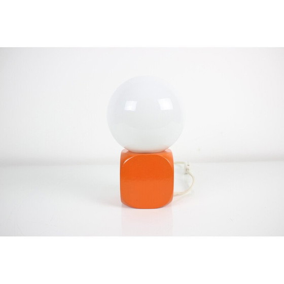 Image 1 of Vintage wandlamp van hout en glas, Hongarije