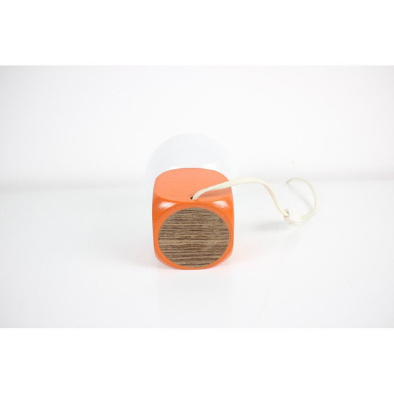 Image 1 of Vintage wandlamp van hout en glas, Hongarije