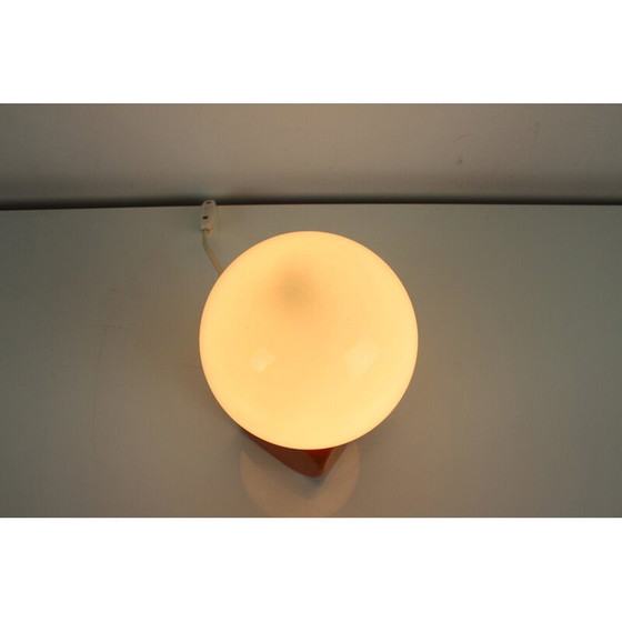 Image 1 of Vintage wandlamp van hout en glas, Hongarije