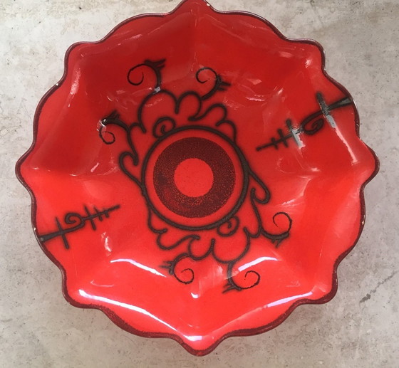 Image 1 of Vintage Flora keramiek kan