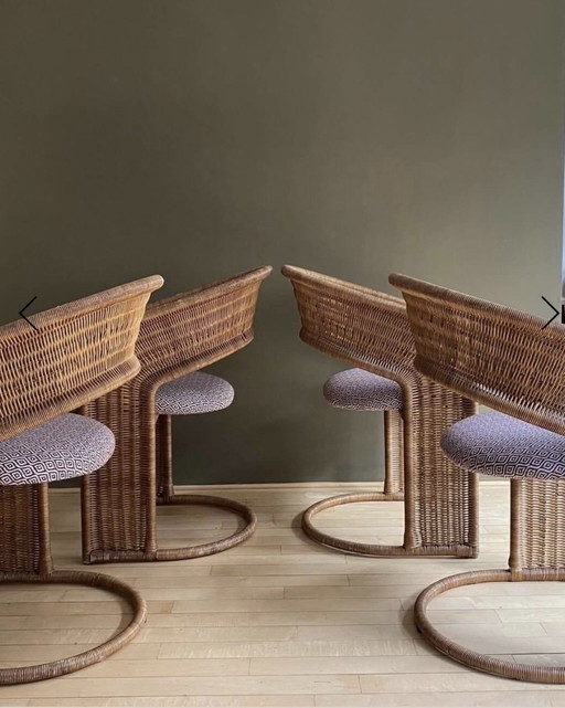 4x Luit Van Der Helm Stoelen