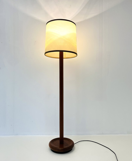 Image 1 of Teakhouten Vloerlamp, Domus