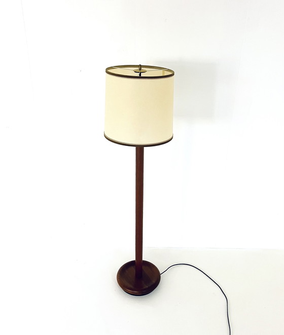 Image 1 of Teakhouten Vloerlamp, Domus