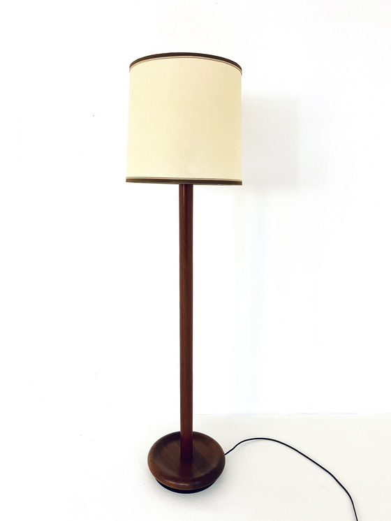 Image 1 of Teakhouten Vloerlamp, Domus