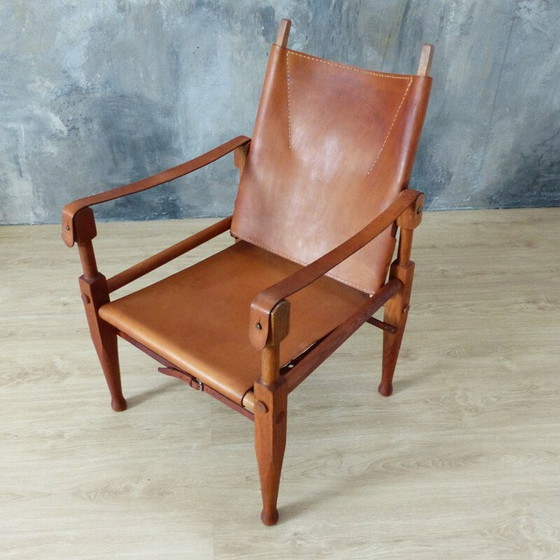 Image 1 of Vintage Safari fauteuil door Wilhelm Kienzle voor Wohnbedarf 1950