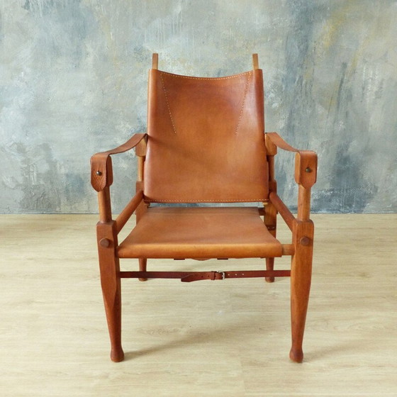 Image 1 of Vintage Safari fauteuil door Wilhelm Kienzle voor Wohnbedarf 1950