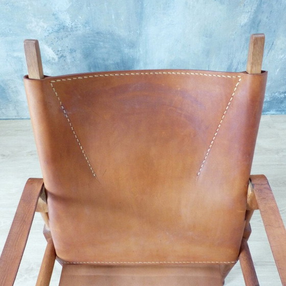 Image 1 of Vintage Safari fauteuil door Wilhelm Kienzle voor Wohnbedarf 1950