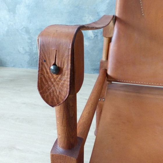 Image 1 of Vintage Safari fauteuil door Wilhelm Kienzle voor Wohnbedarf 1950