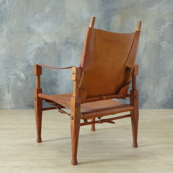 Image 1 of Vintage Safari fauteuil door Wilhelm Kienzle voor Wohnbedarf 1950
