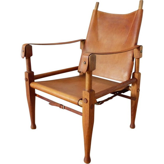 Image 1 of Vintage Safari fauteuil door Wilhelm Kienzle voor Wohnbedarf 1950