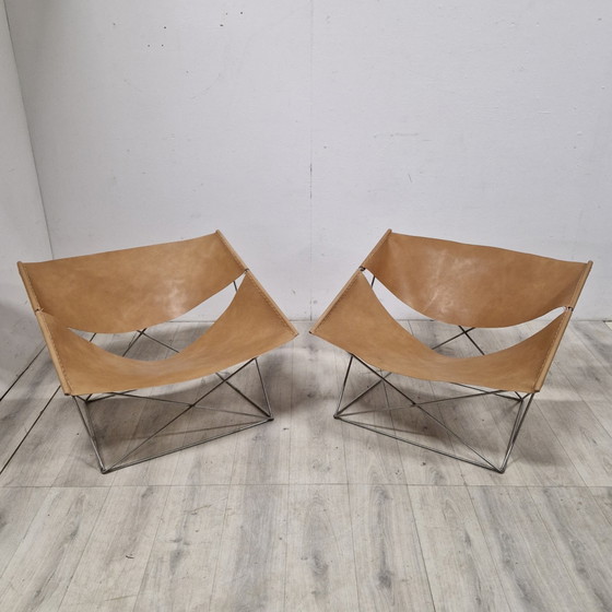 Image 1 of Set van 2 F675 loungestoelen door Pierre Paulin voor Artifort, Nederland 1960s