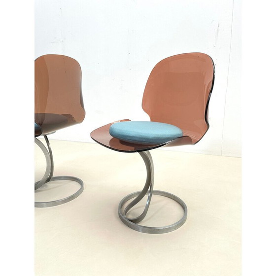 Image 1 of Paar vintage stoelen van plexiglas, 1970