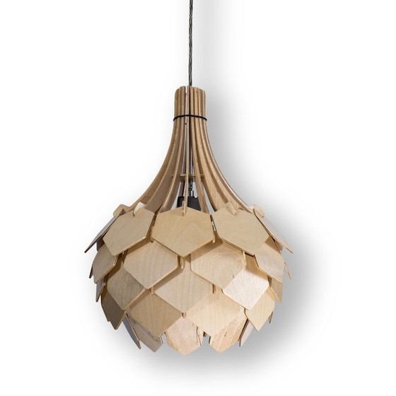 Image 1 of Houten Hanglamp Gemaakt In Italië Door Ulap Design