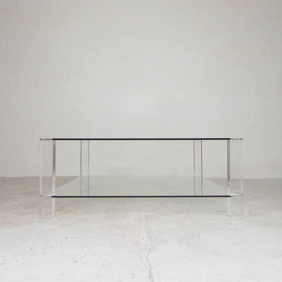 Image 1 of Glazen Tafel Met Acrylaat Poten, Bor Design, Jaren 90