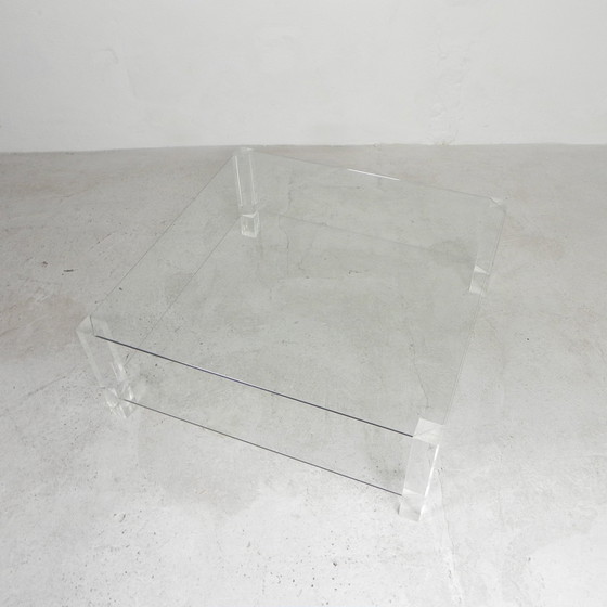 Image 1 of Glazen Tafel Met Acrylaat Poten, Bor Design, Jaren 90