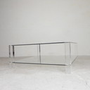 Glazen Tafel Met Acrylaat Poten, Bor Design, Jaren 90
