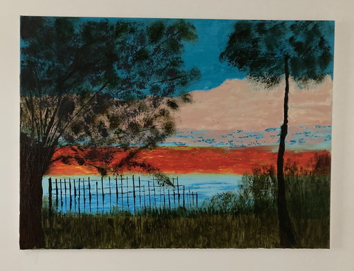 Eliane B Zonsondergang in de duinen