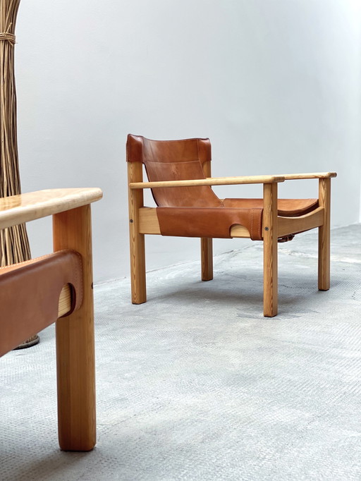 2x Karin Mobring Voor IKEA "Natura" fauteuil 1970