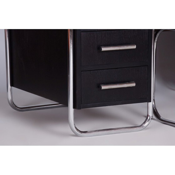Image 1 of Vintage Bauhaus bureau en stoel door R. Slezak, Tsjechië 1930