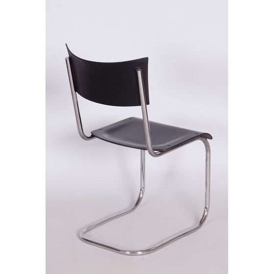 Image 1 of Vintage Bauhaus bureau en stoel door R. Slezak, Tsjechië 1930