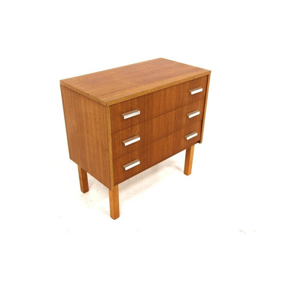 Image 1 of Vintage ladekast van teak en beuken, Zweden 1960