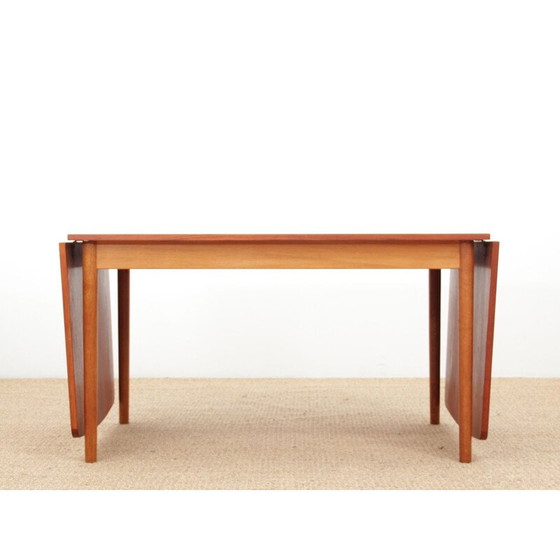 Image 1 of Vintage Scandinavische eettafel met teakhouten verlengstukken
