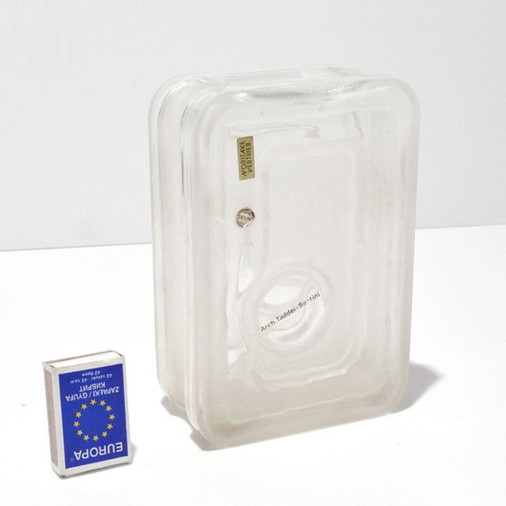 Image 1 of Vintage modernistische kristallen vaas van Noritake, Japan 1970