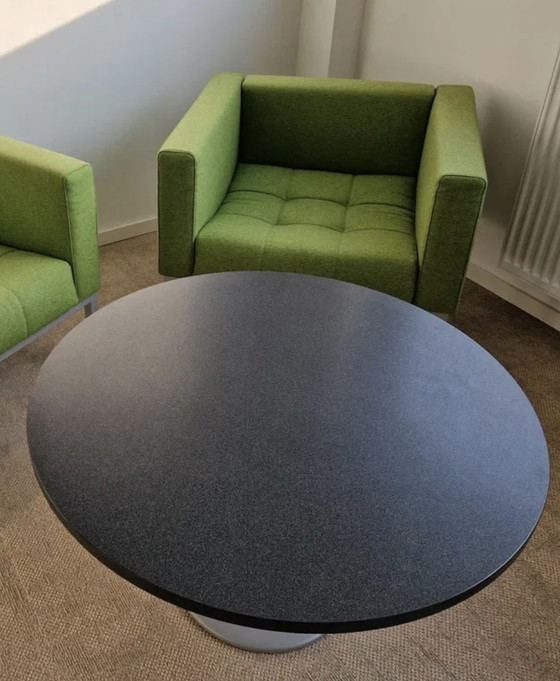 Image 1 of Zanotta fauteuil + ronde lage tafel