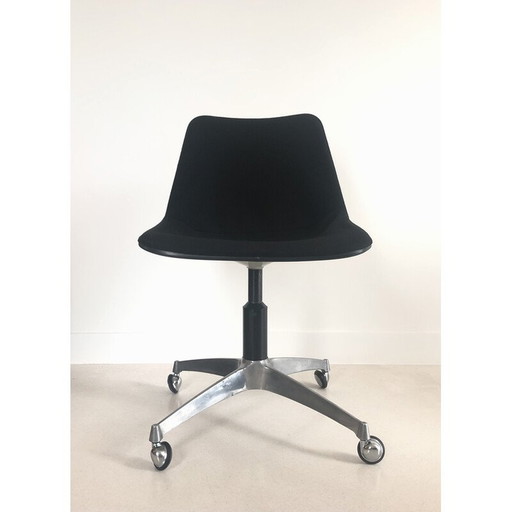 Vintage gegoten aluminium bureaustoel van Robin en Lucienne Day voor Castelli, Italië 1970