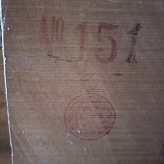 Image 1 of Vintage moderne bananenbank van Slagelse Mobelvaer, Denemarken 1940