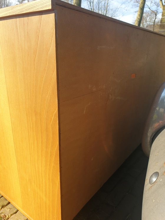 Image 1 of Vintage audiomeubel vinyl platen kast lowboard