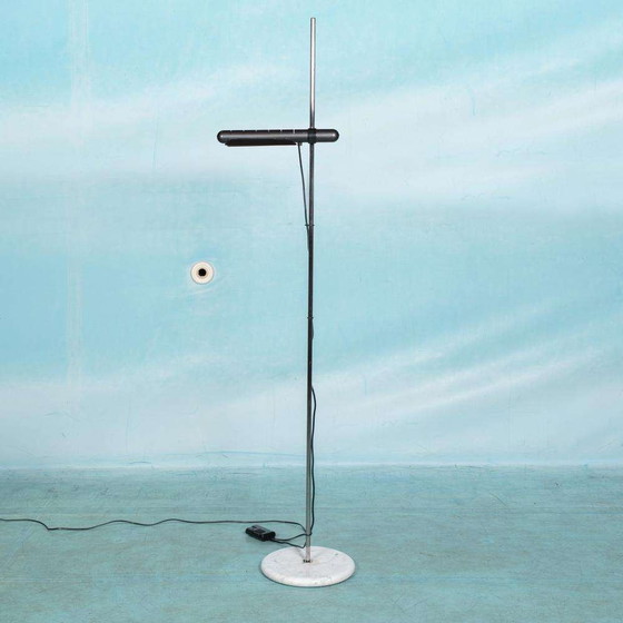 Image 1 of Minimalist vloerlamp Baltensweiler, midmod 70s floor lamp