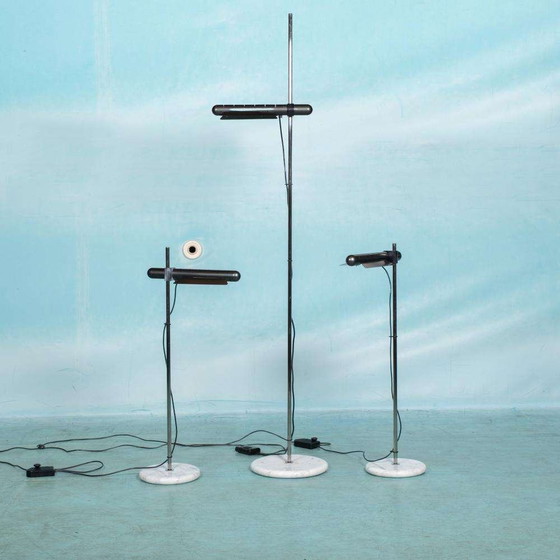 Image 1 of Minimalist vloerlamp Baltensweiler, midmod 70s floor lamp