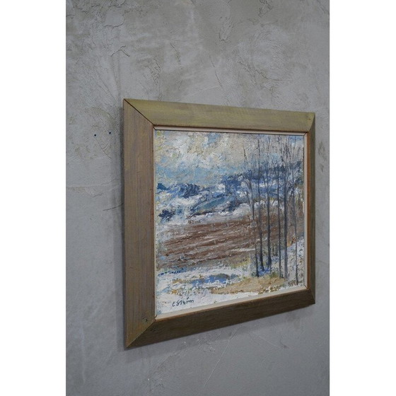 Image 1 of Vintage schilderij van Erik Ström, Zweden 1970
