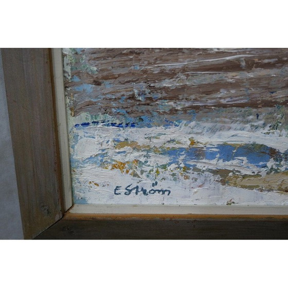 Image 1 of Vintage schilderij van Erik Ström, Zweden 1970