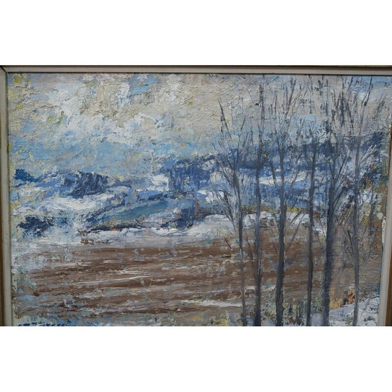Image 1 of Vintage schilderij van Erik Ström, Zweden 1970