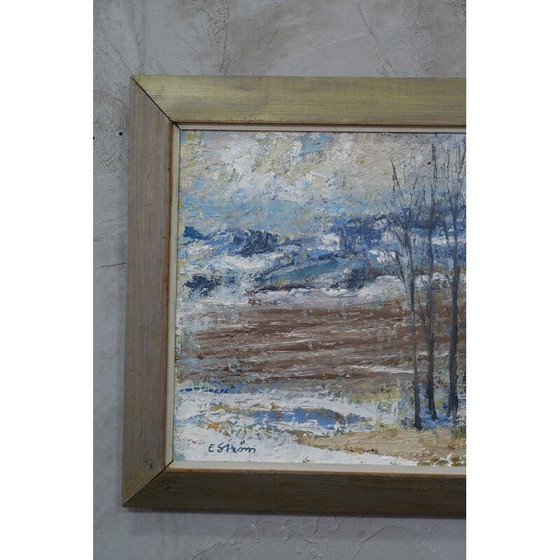 Image 1 of Vintage schilderij van Erik Ström, Zweden 1970