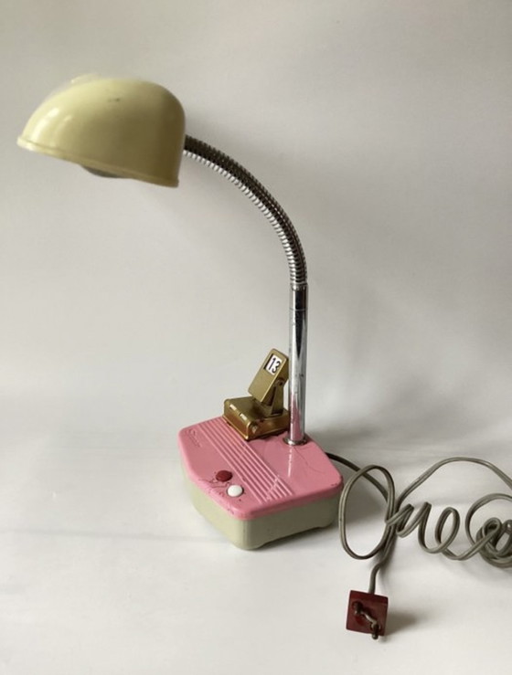 Image 1 of Vintage Japanse bureaulamp met kalender