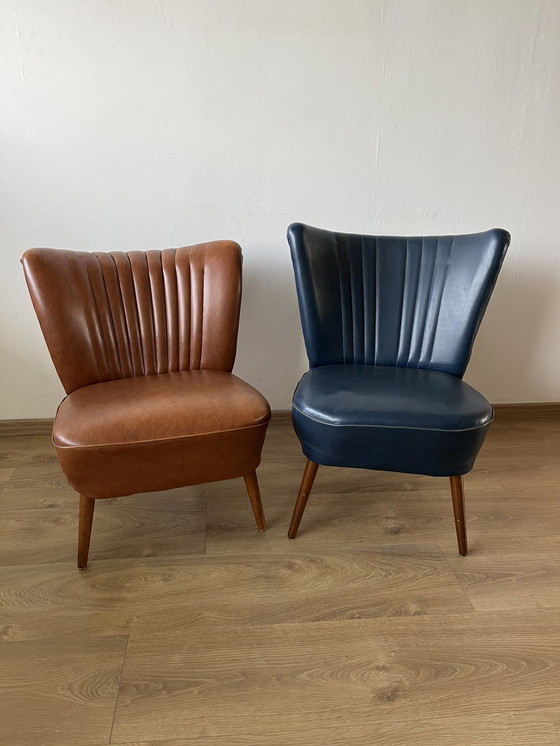 Image 1 of 2x Vintage Cocktail Fauteuils