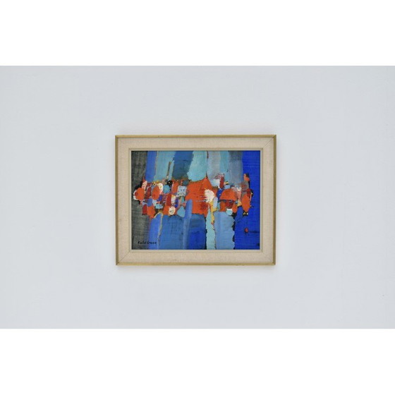 Image 1 of Vintage schilderij van Kulo Green, Zweden 1960